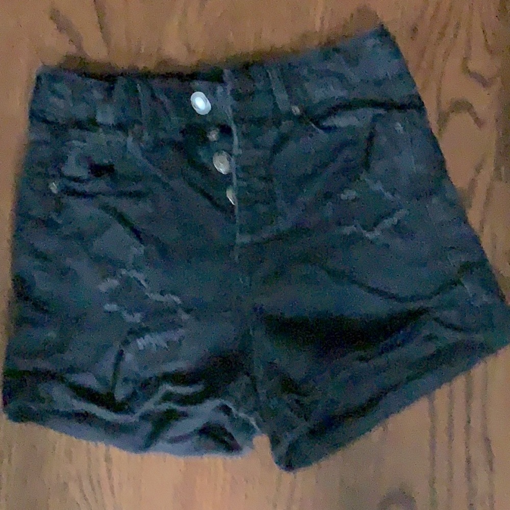 Aero super high rise curvy jean shorts